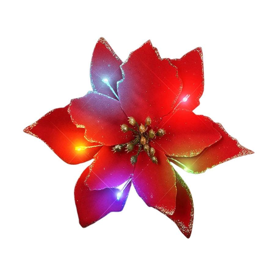 Light Up Christmas Red Poinsettia Hair Clip All Products Light Up Christmas Red Poinsettia Hair Clip All Products 6