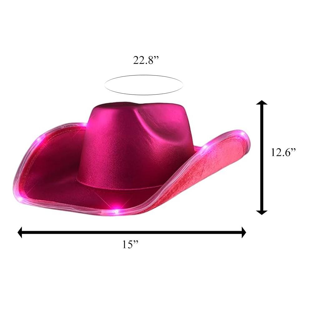 Light Up Shiny Satin Metallic Space Cowboy Hat Viva Pink Magenta All Products Light Up Shiny Satin Metallic Space Cowboy Hat Viva Pink Magenta All Products 5