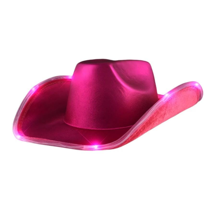 Light Up Shiny Satin Metallic Space Cowboy Hat Viva Pink Magenta All Products Light Up Shiny Satin Metallic Space Cowboy Hat Viva Pink Magenta All Products 4