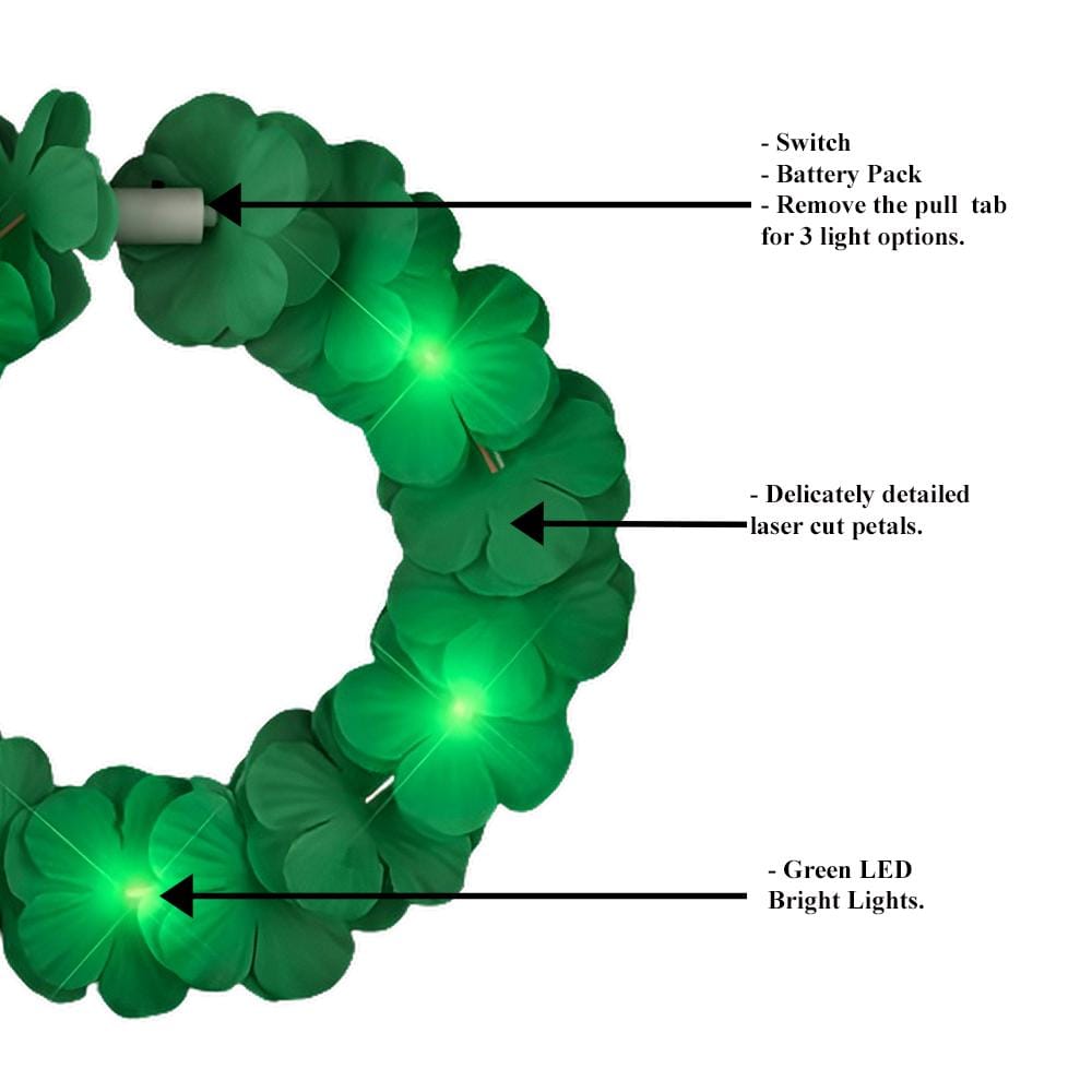 Island Girl Tropical Flower Crown Lei Headband Green for Mardi Gras All Products Island Girl Tropical Flower Crown Lei Headband Green for Mardi Gras All Products 5