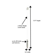 Light Up White Satin Ribbon Wand for Weddings All Products Light Up White Satin Ribbon Wand for Weddings All Products 6