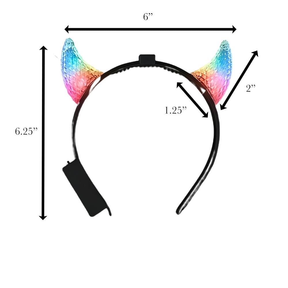 Light Up Crystal Prism Devil Horns Multicolor All Products Light Up Crystal Prism Devil Horns Multicolor All Products 5