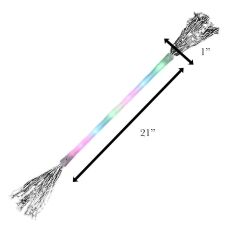 Light Up Twirling Baton Wand with Silver Tinsel All Products Light Up Twirling Baton Wand with Silver Tinsel All Products 5