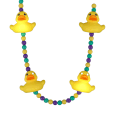Light Up Squeezable Rubber Duck Charms Beaded Necklace All Products Light Up Squeezable Rubber Duck Charms Beaded Necklace All Products 4