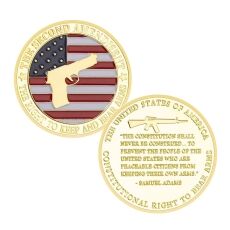 USA The Second Amendment Military Guns Gold Plated Challenge Coin All Products USA The Second Amendment Military Guns Gold Plated Challenge Coin All Products 7