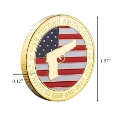 USA The Second Amendment Military Guns Gold Plated Challenge Coin All Products USA The Second Amendment Military Guns Gold Plated Challenge Coin All Products 4