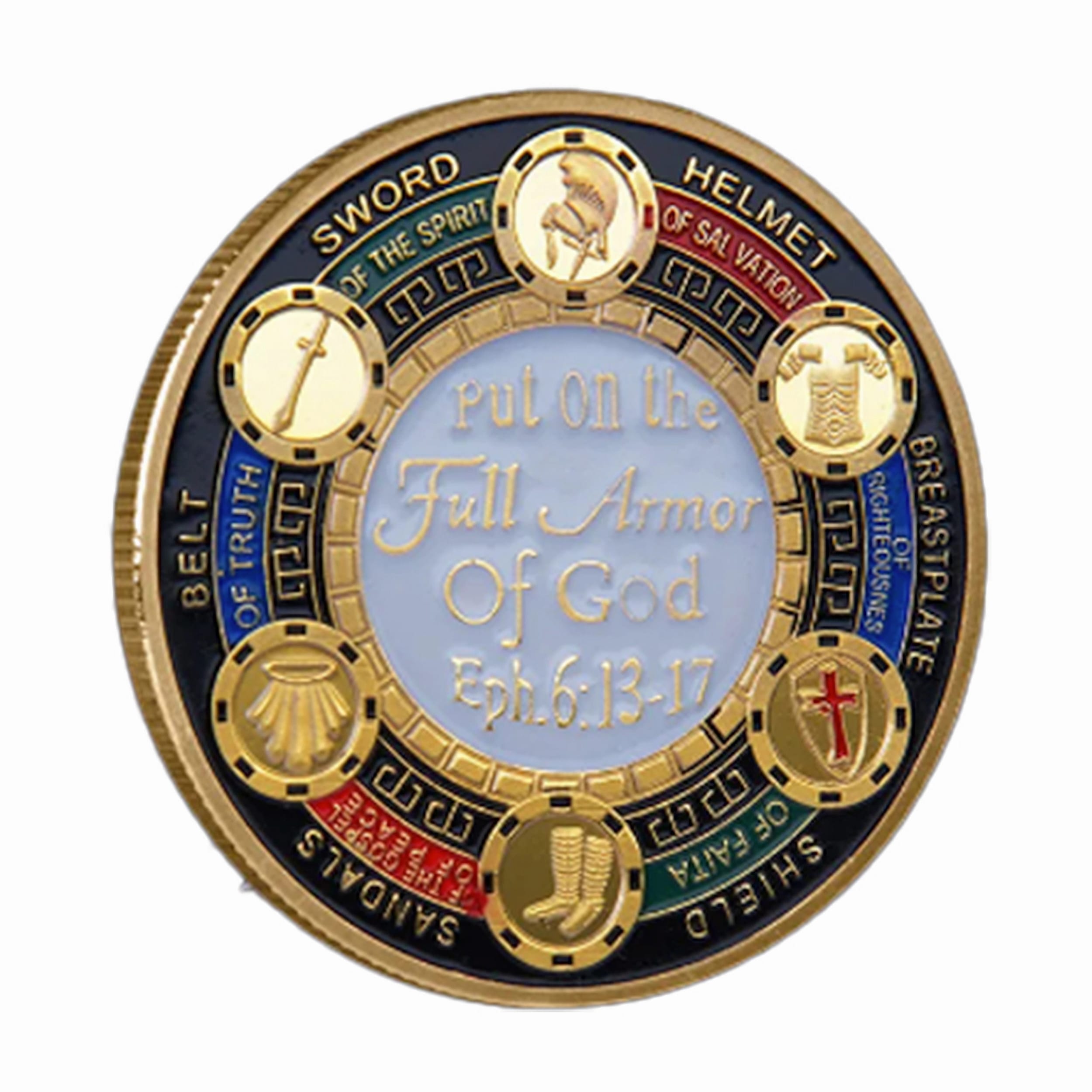 Brave Knight Edition Put on the Whole Armor of God Christian Gold Plated Coin All Products Brave Knight Edition Put on the Whole Armor of God Christian Gold Plated Coin All Products 5