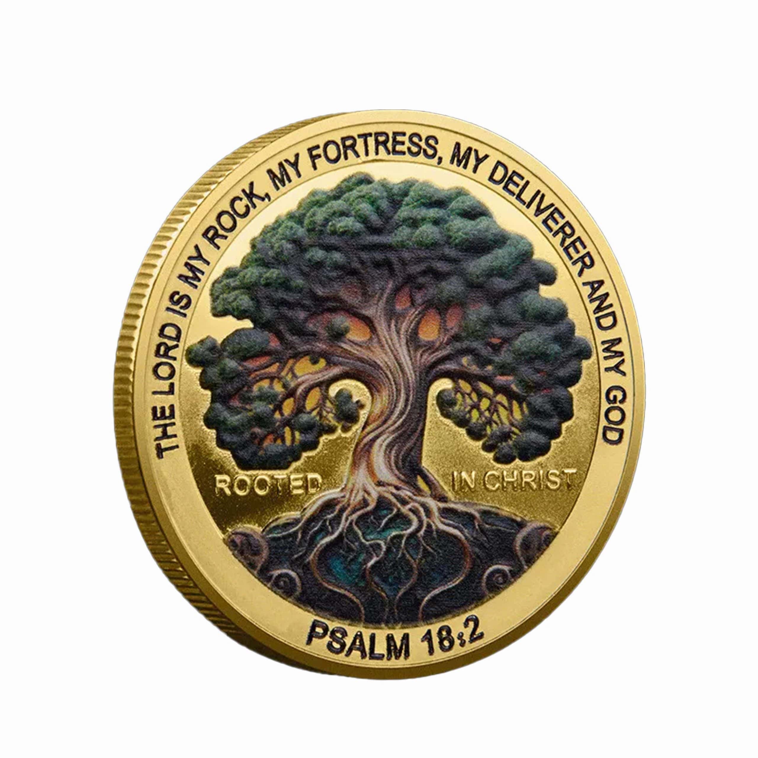 Rooted in Christ Gold Plated Christian Collectible Perfect Religious Coin All Products Rooted in Christ Gold Plated Christian Collectible Perfect Religious Coin All Products 3
