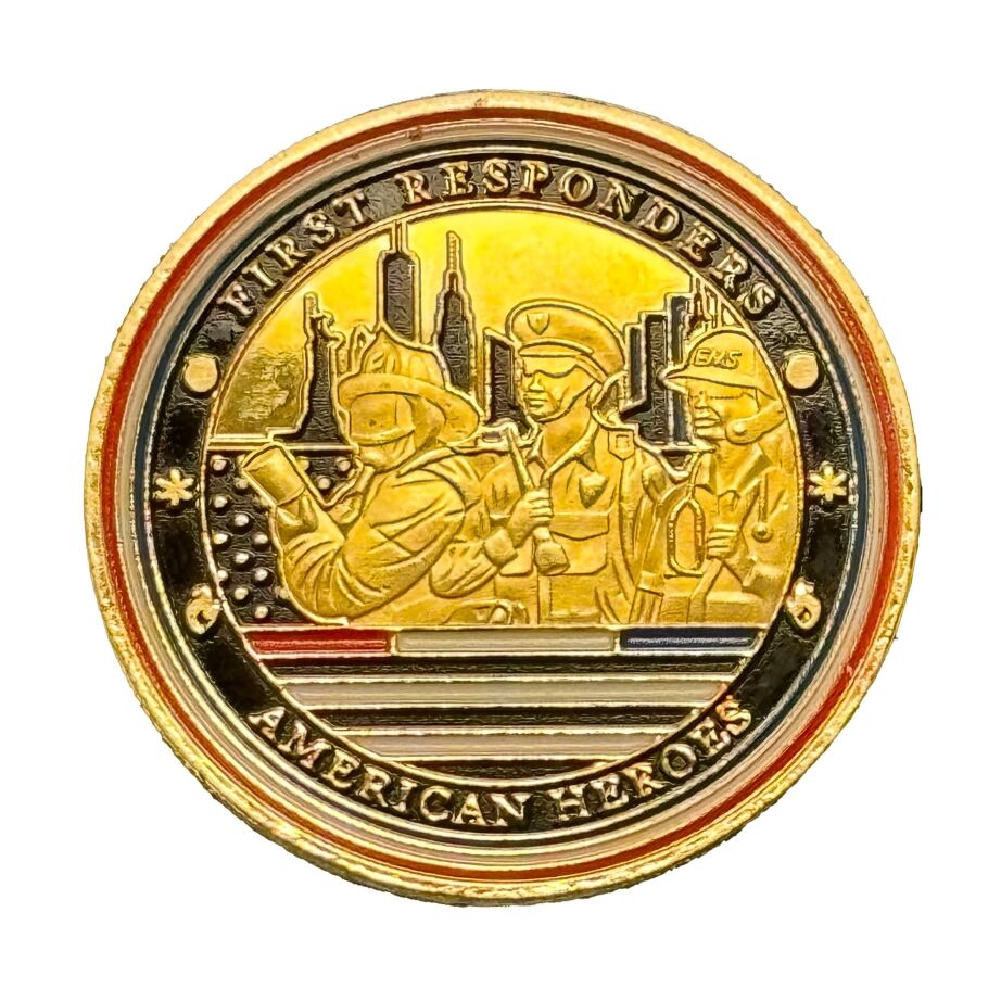 Police First Responders American Heroes Gold Plated Coin All Products 3