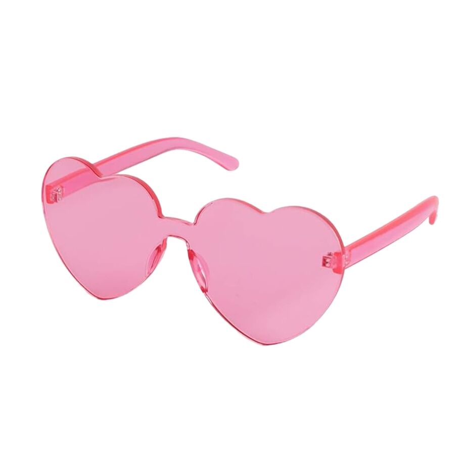 Unlit Heart Shaped Pink Frameless Fashion Glasses All Products Unlit Heart Shaped Pink Frameless Fashion Glasses All Products 3