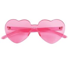Unlit Heart Shaped Pink Frameless Fashion Glasses All Products Unlit Heart Shaped Pink Frameless Fashion Glasses All Products 5