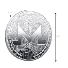 Monero Blockchain Crypto Silver Plated Coin All Products Monero Blockchain Crypto Silver Plated Coin All Products 5