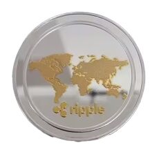 XRP Ripple Blockchain Crypto Gold on Silver Plated Coin All Products XRP Ripple Blockchain Crypto Gold on Silver Plated Coin All Products 5