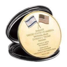 Jerusalem US Embassy Donald Trump Souvenir Commemorative Gold Plated Coin All Products Jerusalem US Embassy Donald Trump Souvenir Commemorative Gold Plated Coin All Products 7