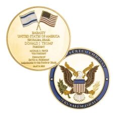 Jerusalem US Embassy Donald Trump Souvenir Commemorative Gold Plated Coin All Products Jerusalem US Embassy Donald Trump Souvenir Commemorative Gold Plated Coin All Products 8