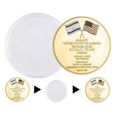 Jerusalem US Embassy Donald Trump Souvenir Commemorative Gold Plated Coin All Products Jerusalem US Embassy Donald Trump Souvenir Commemorative Gold Plated Coin All Products 9