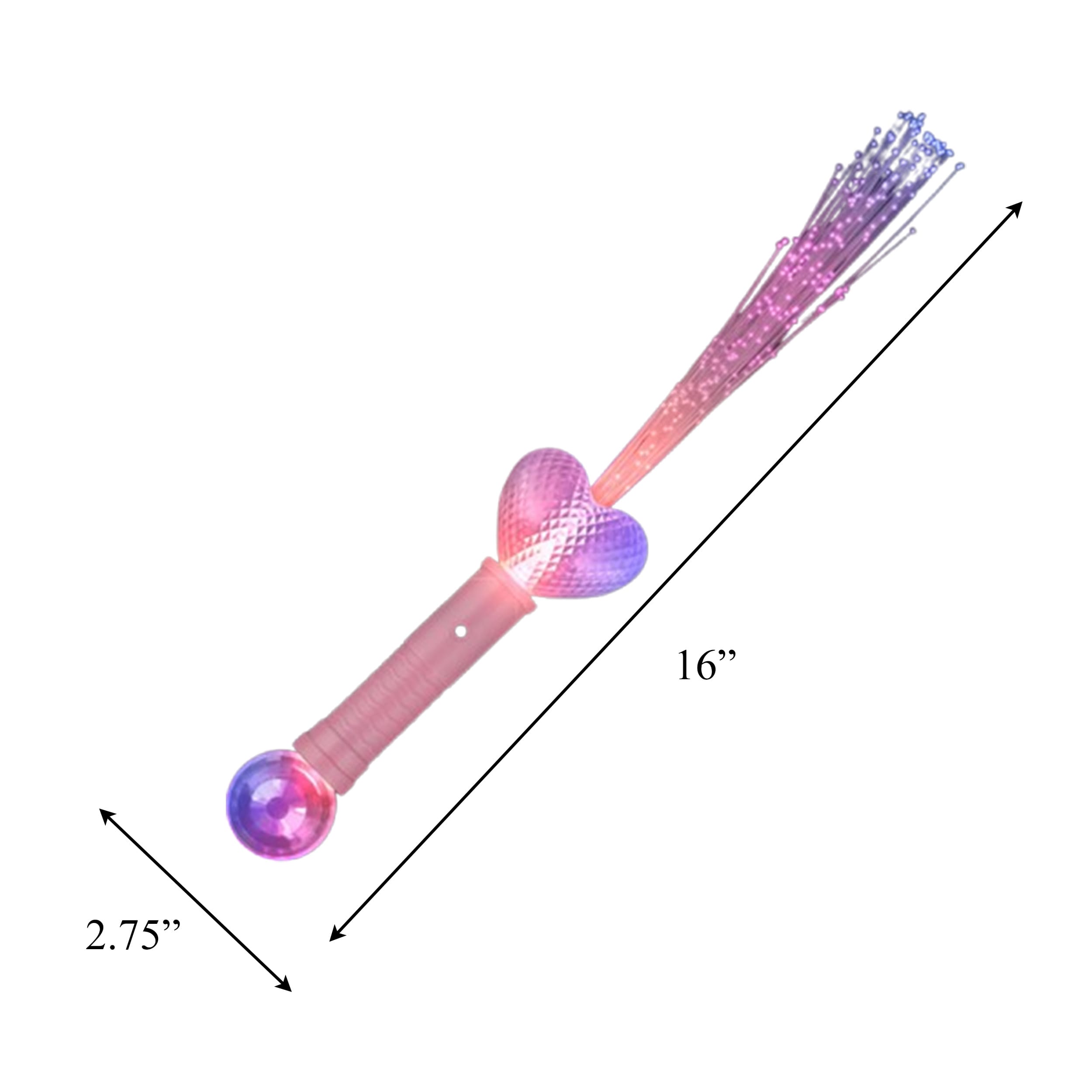 Light Up Fiber Optic Heart Wand with Prism Ball All Products Light Up Fiber Optic Heart Wand with Prism Ball All Products 4