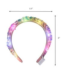 Light Up LED Iridescent Braid Headband All Products Light Up LED Iridescent Braid Headband All Products 4