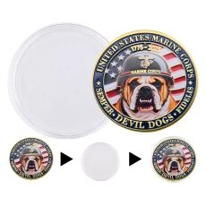 Bulldog Design US Marine Corps 250th Anniversary Challenge Gold 4th of July Bulldog Design US Marine Corps 250th Anniversary Challenge Gold 4th of July 7