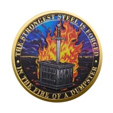 Knight Dumpster Fire Department Challenge Gold Plated Coin All Products Knight Dumpster Fire Department Challenge Gold Plated Coin All Products 5