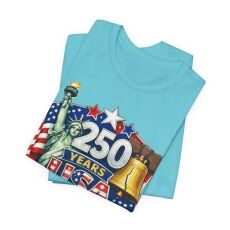 250 Years USA graphic tee | American flag, Statue of Liberty, Liberty Bell 4th of July 250 Years USA graphic tee | American flag, Statue of Liberty, Liberty Bell 4th of July 19