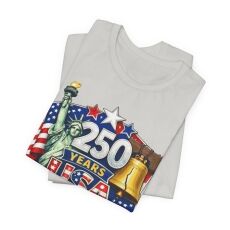 250 Years USA graphic tee | American flag, Statue of Liberty, Liberty Bell 4th of July 250 Years USA graphic tee | American flag, Statue of Liberty, Liberty Bell 4th of July 5