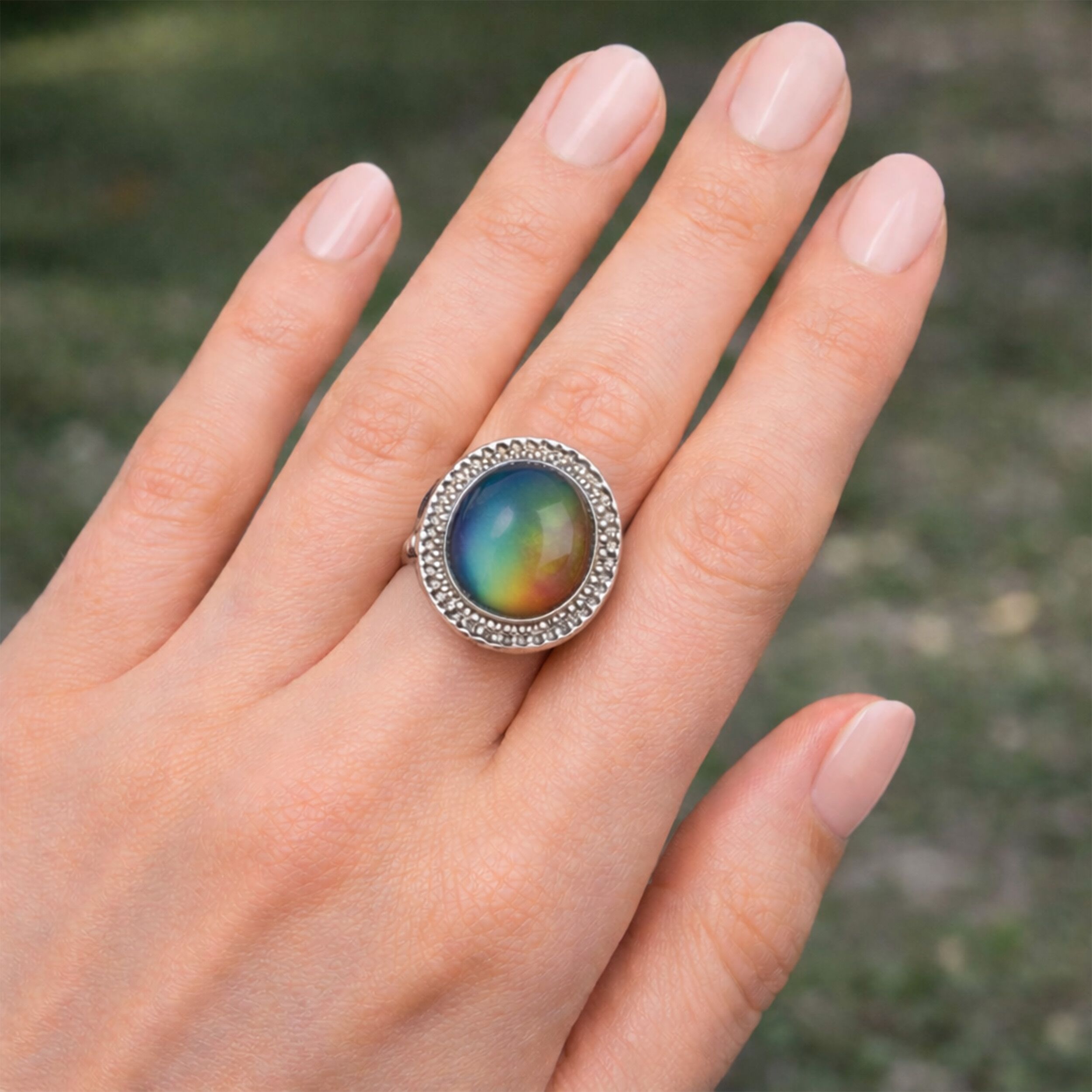 Adjustable Vintage Bead Like Bezel Mood Ring All Products Adjustable Vintage Bead Like Bezel Mood Ring All Products 4