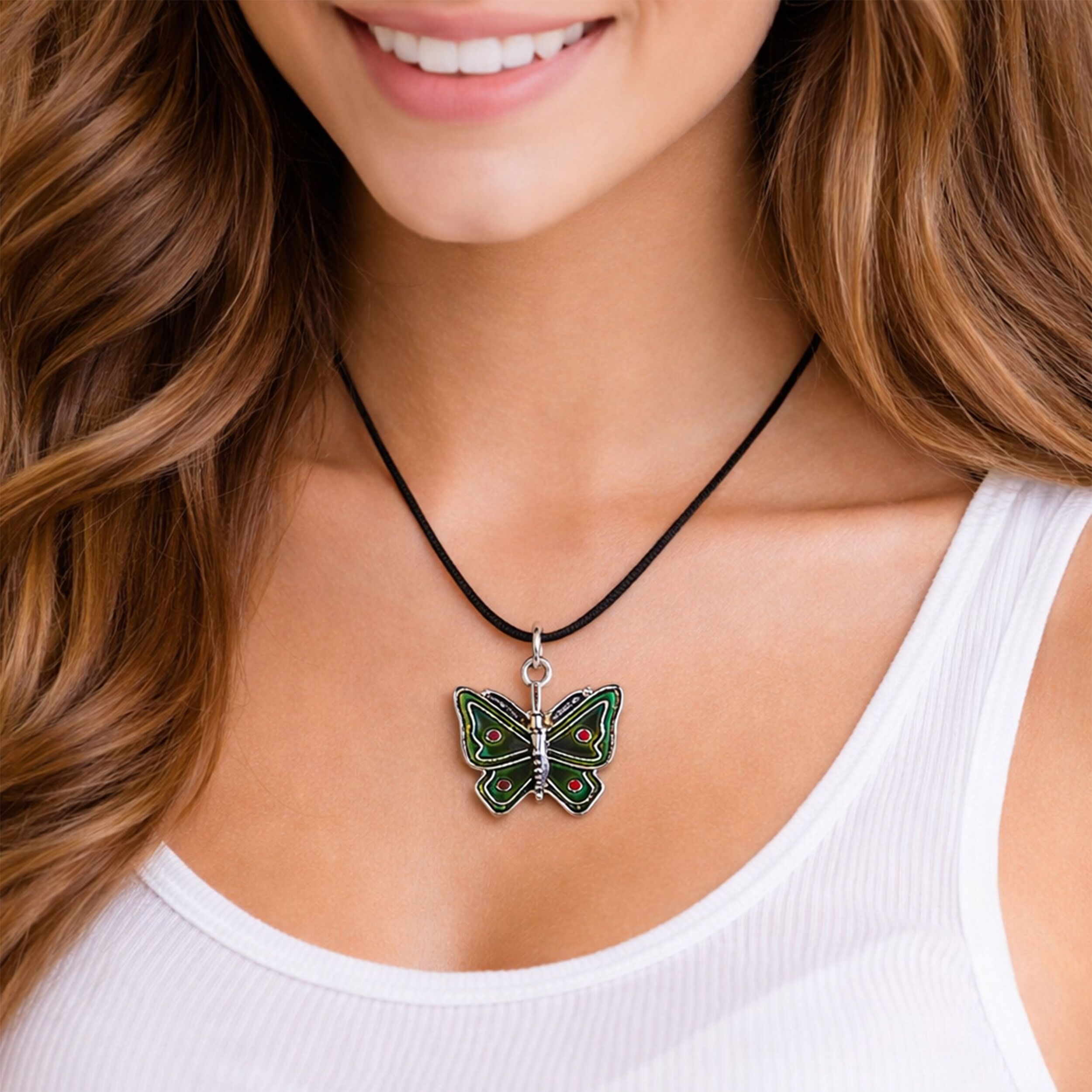 Color Changing Butterfly Charm Mood Necklace All Products Color Changing Butterfly Charm Mood Necklace All Products 6