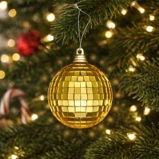 Unlit Mini Gold Mirror Disco Ball Ornaments All Products Unlit Mini Gold Mirror Disco Ball Ornaments All Products 5