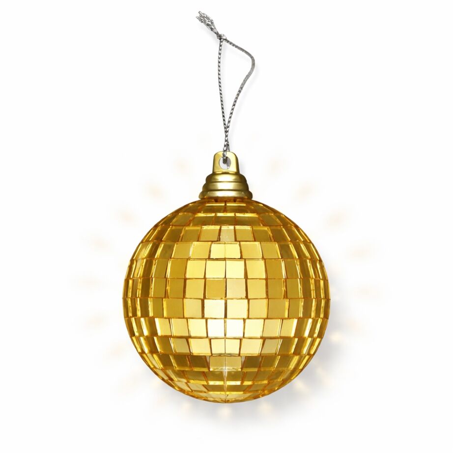Unlit Mini Gold Mirror Disco Ball Ornaments All Products Unlit Mini Gold Mirror Disco Ball Ornaments All Products 3