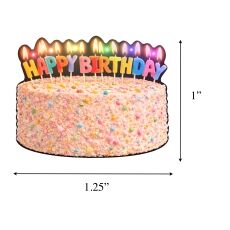 Flashing Rainbow Sprinkle Birthday Cake LED Lapel Pin All Body Lights and Blinkees Flashing Rainbow Sprinkle Birthday Cake LED Lapel Pin All Body Lights and Blinkees 4