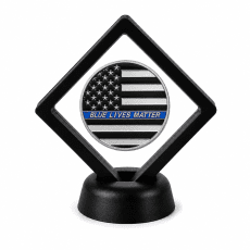Police and Law Enforcement Coin Display Stand with Coin of Choice Challenge Coins Police and Law Enforcement Coin Display Stand with Coin of Choice Challenge Coins 4