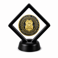 Police and Law Enforcement Coin Display Stand with Coin of Choice Challenge Coins Police and Law Enforcement Coin Display Stand with Coin of Choice Challenge Coins 6