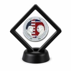 Donald Trump and Political Coin Display Stand with Coin of Choice Challenge Coins Donald Trump and Political Coin Display Stand with Coin of Choice Challenge Coins 11