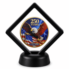 250th Anniversary Coin Display Stand with Coin of Choice Challenge Coins 250th Anniversary Coin Display Stand with Coin of Choice Challenge Coins 10