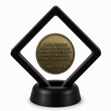 Christian Faith Coin Display Stand with Coin of Choice Challenge Coins Christian Faith Coin Display Stand with Coin of Choice Challenge Coins 10