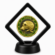 US Marine Corps Coin Display Stand with Coin of Choice Challenge Coins US Marine Corps Coin Display Stand with Coin of Choice Challenge Coins 8