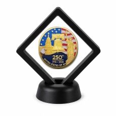 250th Anniversary Coin Display Stand with Coin of Choice Challenge Coins 250th Anniversary Coin Display Stand with Coin of Choice Challenge Coins 15