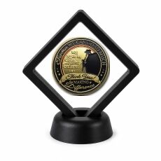 Veterans and Military Coin Display Stand with Coin of Choice Challenge Coins Veterans and Military Coin Display Stand with Coin of Choice Challenge Coins 5
