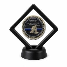 Police and Law Enforcement Coin Display Stand with Coin of Choice Challenge Coins Police and Law Enforcement Coin Display Stand with Coin of Choice Challenge Coins 9