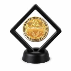 US Marine Corps Coin Display Stand with Coin of Choice Challenge Coins US Marine Corps Coin Display Stand with Coin of Choice Challenge Coins 12