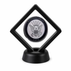 US Navy Coin Display Stand with Coin of Choice Challenge Coins US Navy Coin Display Stand with Coin of Choice Challenge Coins 9