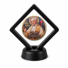 Catholic and Saints Coin Display Stand with Coin of Choice Challenge Coins Catholic and Saints Coin Display Stand with Coin of Choice Challenge Coins 7