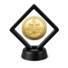 Catholic and Saints Coin Display Stand with Coin of Choice Challenge Coins Catholic and Saints Coin Display Stand with Coin of Choice Challenge Coins 6