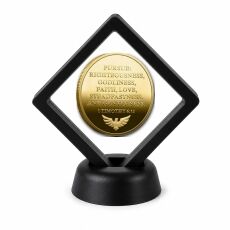 Christian Faith Coin Display Stand with Coin of Choice Challenge Coins Christian Faith Coin Display Stand with Coin of Choice Challenge Coins 12