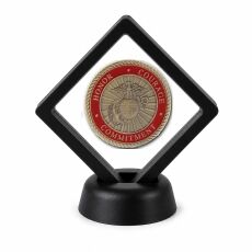US Marine Corps Coin Display Stand with Coin of Choice Challenge Coins US Marine Corps Coin Display Stand with Coin of Choice Challenge Coins 16