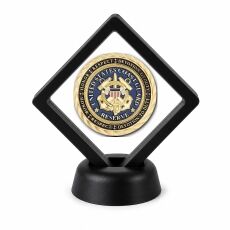 US Navy Coin Display Stand with Coin of Choice Challenge Coins US Navy Coin Display Stand with Coin of Choice Challenge Coins 11