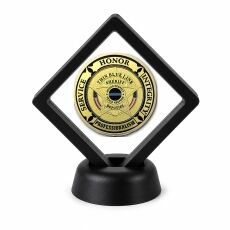 Police and Law Enforcement Coin Display Stand with Coin of Choice Challenge Coins Police and Law Enforcement Coin Display Stand with Coin of Choice Challenge Coins 19