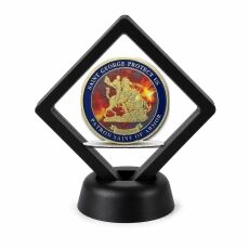 Police and Law Enforcement Coin Display Stand with Coin of Choice Challenge Coins Police and Law Enforcement Coin Display Stand with Coin of Choice Challenge Coins 17