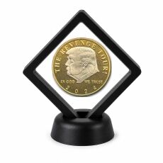 Donald Trump and Political Coin Display Stand with Coin of Choice Challenge Coins Donald Trump and Political Coin Display Stand with Coin of Choice Challenge Coins 7